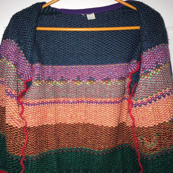 C&A Vintage Christmas Wool Cardigan Size S Paris 1980’s Unique! - Picture 12 of 12